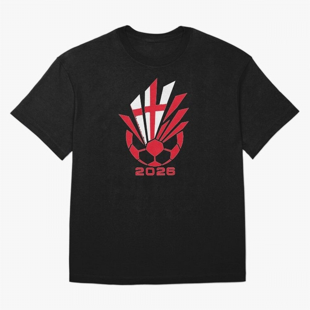 England Soccer 2026 Cross Burst Emblem Classic T-Shirt Celebrate Fan Culture around FIFA World Cup 2026 USA Canada Mexico for Fans of Cristiano Ronaldo and France, Bringing Match Day Excitement, Supporter Culture, Golden Goals and Global Football
