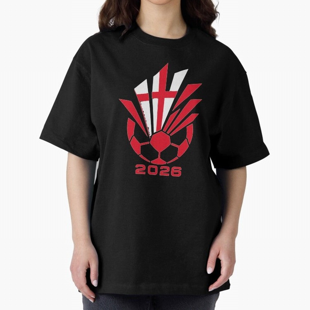England Soccer 2026 Cross Burst Emblem Classic T-Shirt Celebrate Fan Culture around FIFA World Cup 2026 USA Canada Mexico for Fans of Cristiano Ronaldo and France, Bringing Match Day Excitement, Supporter Culture, Golden Goals and Global Football