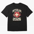 Switzerland 2026 World Cup Classic T-Shirt Celebrate Fan Favorites in the FIFA World Cup 2026 Journey through Mbappe and Neymar Highlights, England and Germany Pride, Football Festival Excitement, Trophy Ambitions, Country Rivalries and Star Player