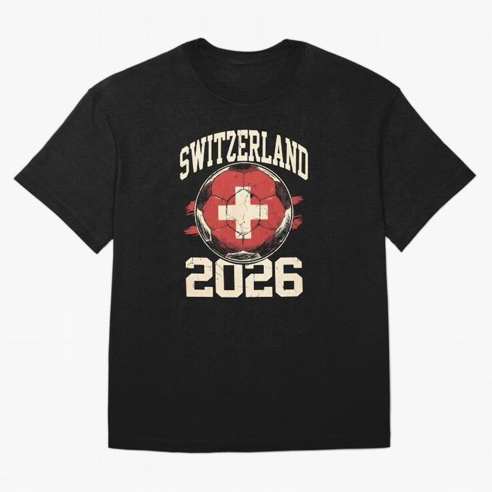 Switzerland 2026 World Cup Classic T-Shirt Celebrate Fan Favorites in the FIFA World Cup 2026 Journey through Mbappe and Neymar Highlights, England and Germany Pride, Football Festival Excitement, Trophy Ambitions, Country Rivalries and Star Player