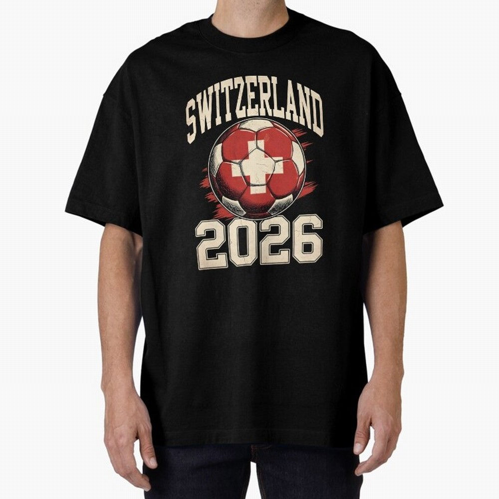 Switzerland 2026 World Cup Classic T-Shirt Show Match Day Excitement for Global Football Passion for FIFA World Cup 2026, Highlighting Messi, Germany, Goal Celebration Energy, Supporter Heritage, Football Icons and Worldwide Tournament Joy; Perfect
