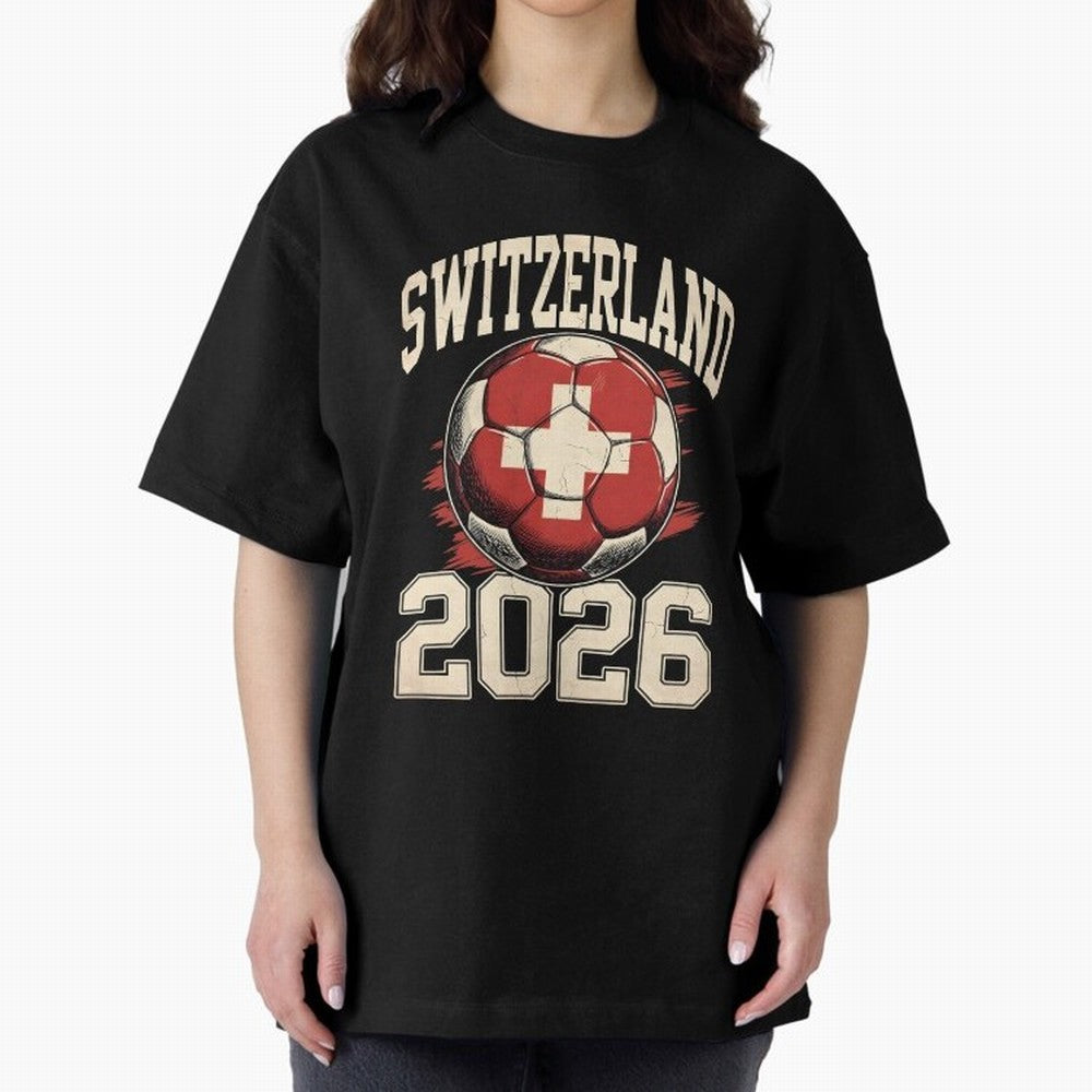 Switzerland 2026 World Cup Classic T-Shirt Show Match Day Excitement for Global Football Passion for FIFA World Cup 2026, Highlighting Messi, Germany, Goal Celebration Energy, Supporter Heritage, Football Icons and Worldwide Tournament Joy; Perfect