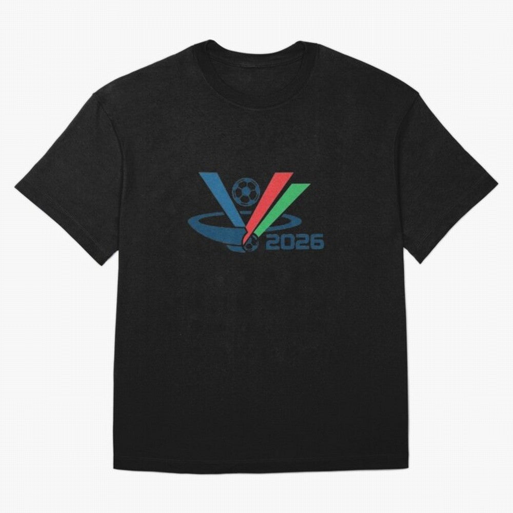 Minimalist FIFA 2026 V-Logo Design Classic T-Shirt Remember the FIFA World Cup 2026 Group Stage Journey through Mbappe and Neymar Highlights, France and Portugal Pride, Game Day Rituals, Football Legends, Country Pride and the Road to the Final;