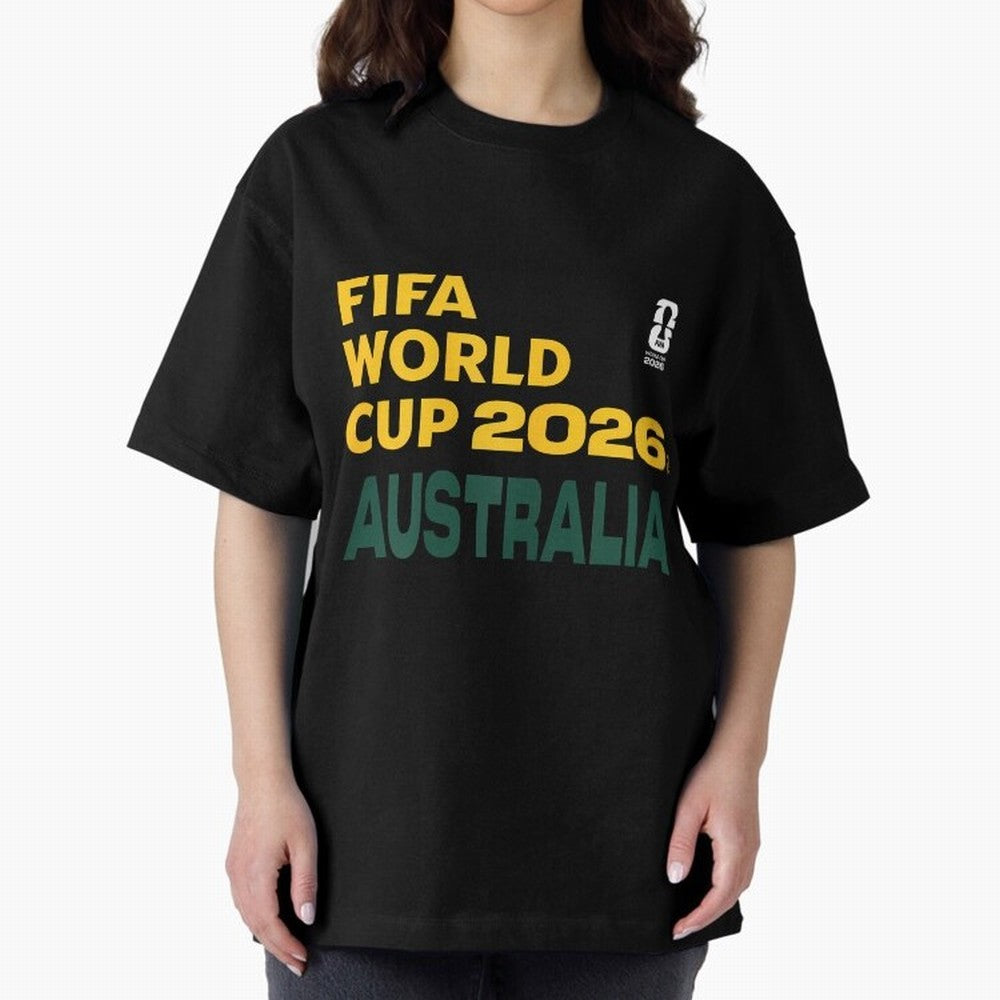 World Cup26 Australia Block Letters Classic T-Shirt Join the Countdown to the FIFA World Cup 2026 Journey through Mbappe and Neymar Highlights, France and Portugal Pride, Sports Nostalgia, International Competition, Famous Players and Unforgettable