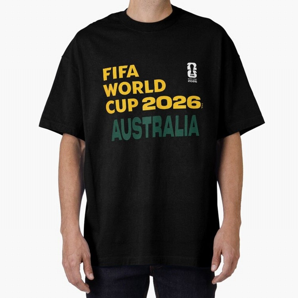 World Cup26 Australia Block Letters Classic T-Shirt Join the Countdown to the FIFA World Cup 2026 Journey through Mbappe and Neymar Highlights, France and Portugal Pride, Sports Nostalgia, International Competition, Famous Players and Unforgettable