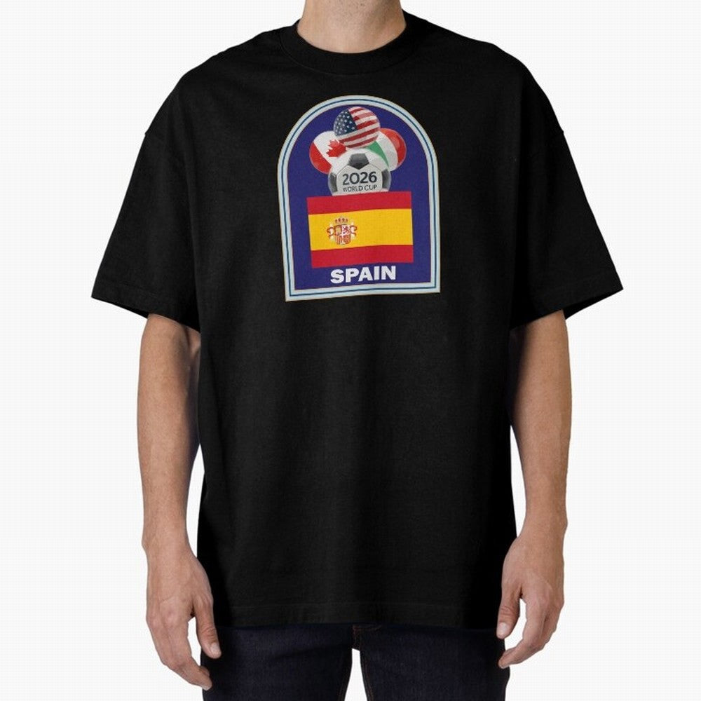 Spain 2026 Soccer T-shirt Classic T-Shirt Show Love for Legendary Goals in Global Football Passion for FIFA World Cup 2026 Group Stage, with Messi, Neymar and Mbappe, England, Fan Favorite Moments, National Team Passion, Big Match Drama and Soccer