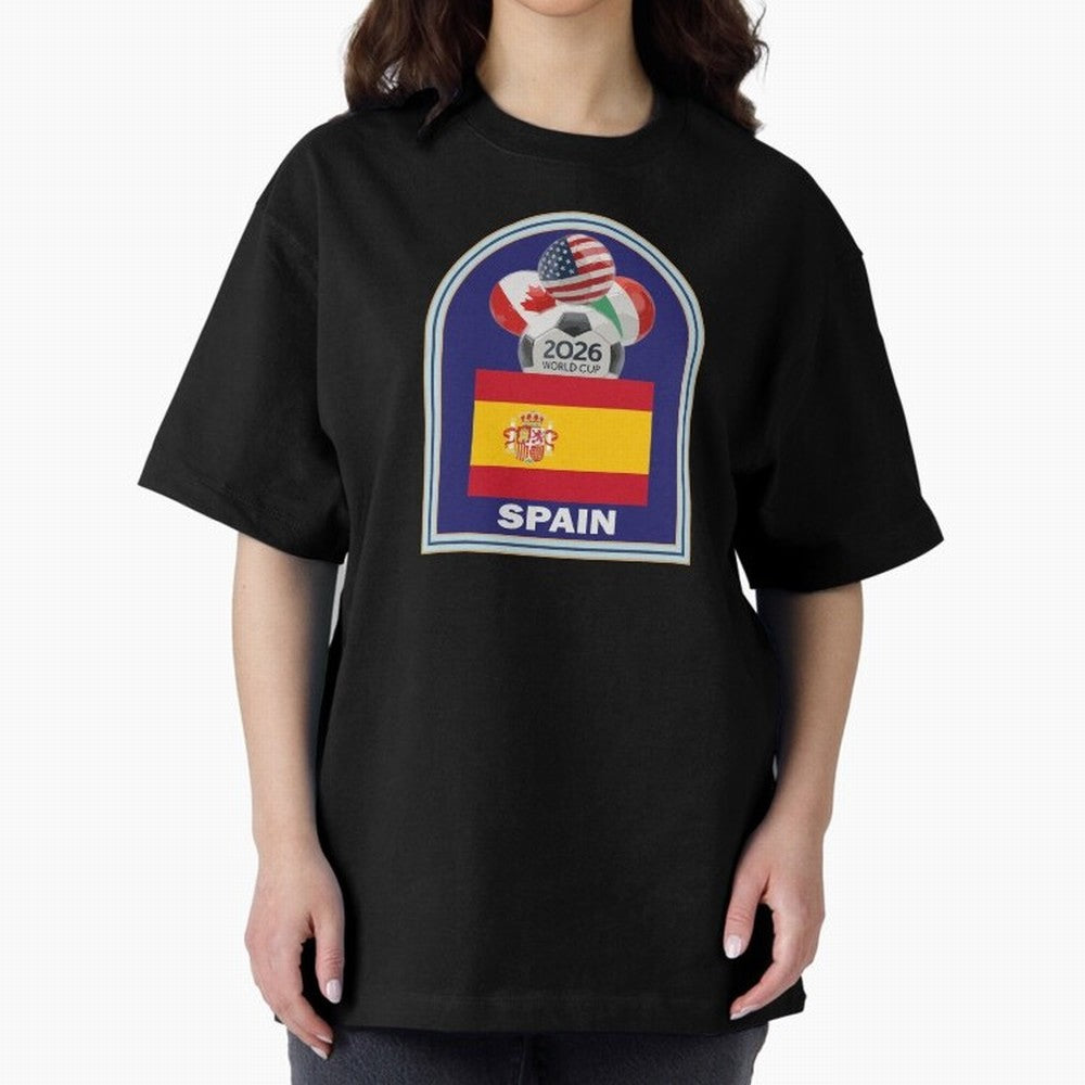 Spain 2026 Soccer T-shirt Classic T-Shirt Show Love for Legendary Goals in Global Football Passion for FIFA World Cup 2026 Group Stage, with Messi, Neymar and Mbappe, England, Fan Favorite Moments, National Team Passion, Big Match Drama and Soccer