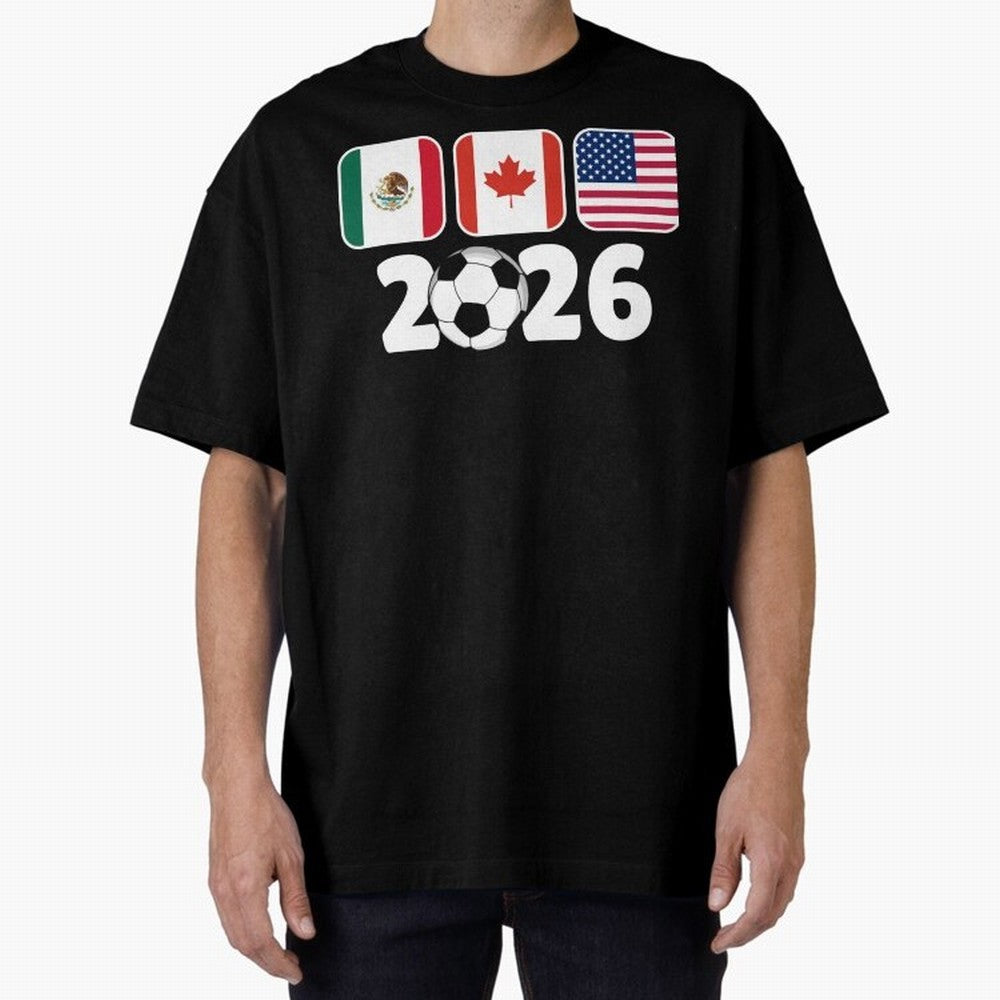 2026 World Cup North America Emblem Retro Classic T-Shirt Show Your Love for Match Day Hype around FIFA World Cup 2026, Haaland and Mbappe, Netherlands, Worldwide Fan Energy, Dramatic Goals, Stadium Lights and Championship Celebrations; Ideal for