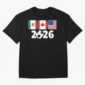 2026 World Cup North America Emblem Retro Classic T-Shirt Show Your Love for Match Day Hype around FIFA World Cup 2026, Haaland and Mbappe, Netherlands, Worldwide Fan Energy, Dramatic Goals, Stadium Lights and Championship Celebrations; Ideal for