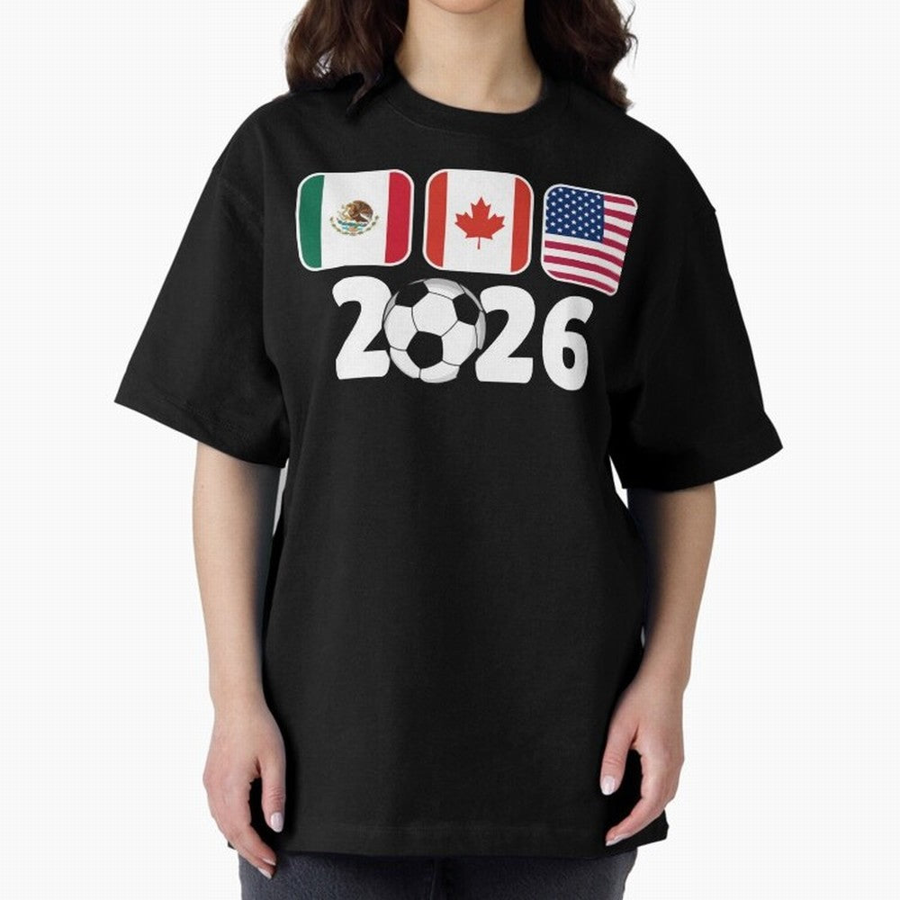 2026 World Cup North America Emblem Retro Classic T-Shirt Show Your Love for Match Day Hype around FIFA World Cup 2026, Haaland and Mbappe, Netherlands, Worldwide Fan Energy, Dramatic Goals, Stadium Lights and Championship Celebrations; Ideal for