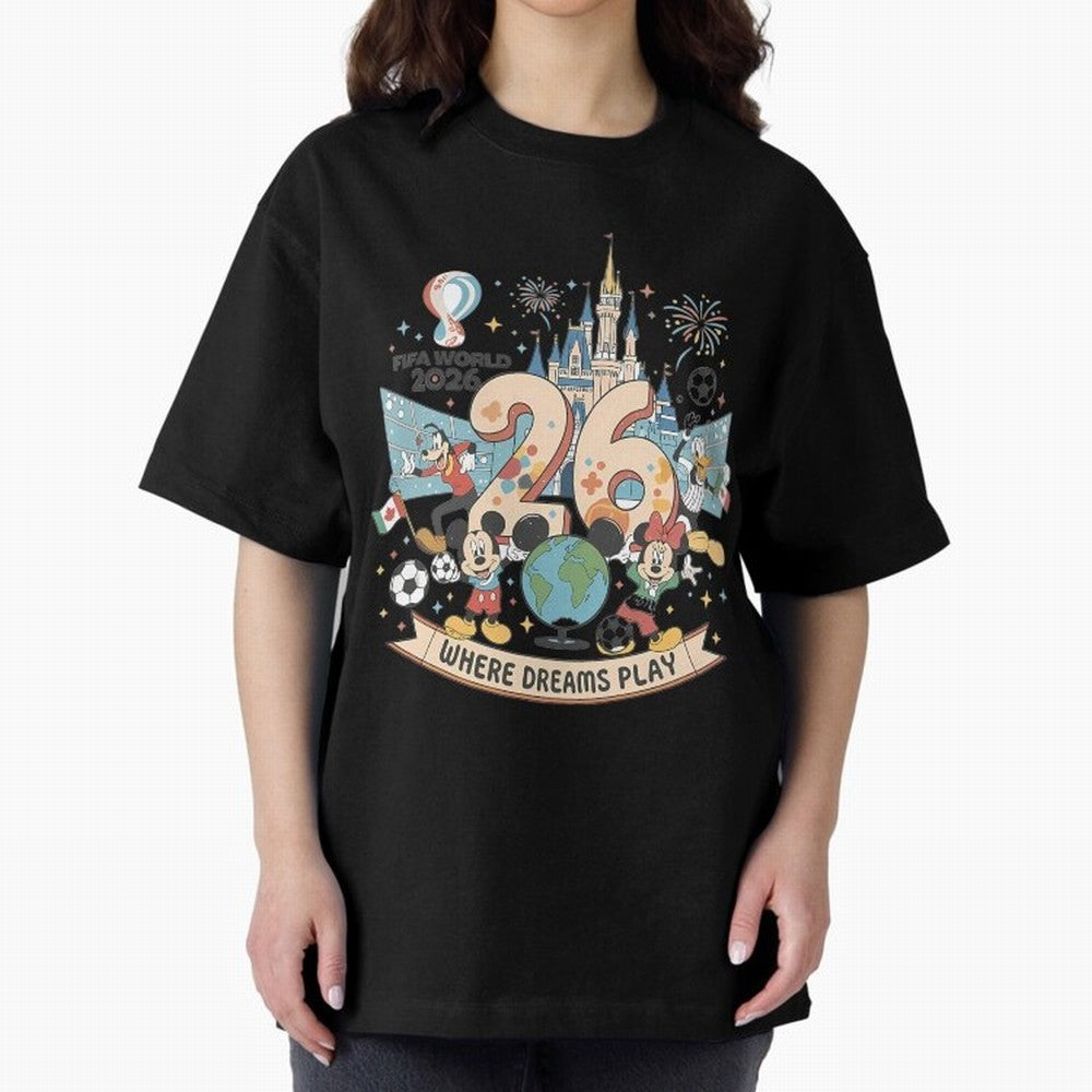 Dreamland Football 2026 Classic T-Shirt Show Support during FIFA World Cup 2026 Spirit, Capturing Portugal, Neymar, Worldwide Fan Energy, Dramatic Goals, Stadium Lights and Championship Celebrations; Perfect for Fans, Collectors, Family Gatherings,