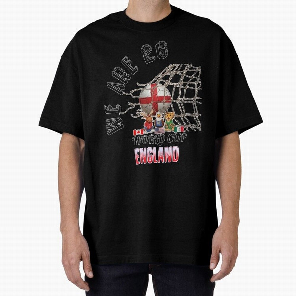 World cup 26 - England Classic T-Shirt Carry Global Football Passion for FIFA World Cup 2026 Group Stage, Centered on Haaland, England, France and Netherlands, Vintage Soccer Flavor, Modern Football Stars, National Flags and Final Night Emotion;