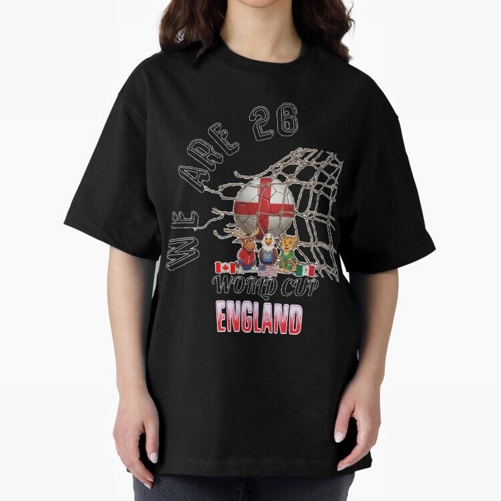 World cup 26 - England Classic T-Shirt Carry Global Football Passion for FIFA World Cup 2026 Group Stage, Centered on Haaland, England, France and Netherlands, Vintage Soccer Flavor, Modern Football Stars, National Flags and Final Night Emotion;