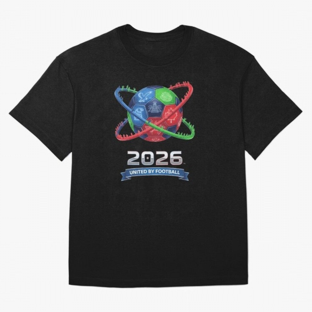 United by Football 2026 Global Connectivity Logo Classic T-Shirt Treasure Match Day Hype around FIFA World Cup 2026 USA Canada Mexico, Neymar, Haaland and Cristiano Ronaldo, Spain and Netherlands, Football Festival Excitement, Trophy Ambitions,
