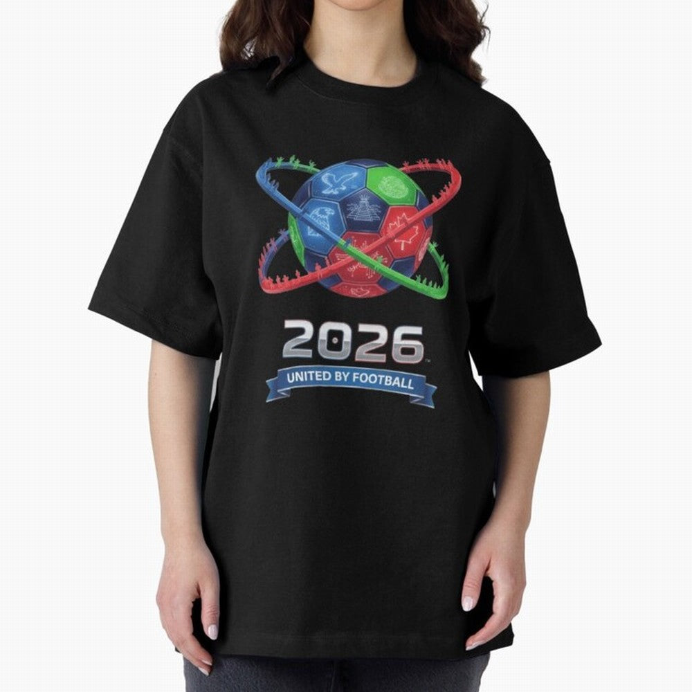 United by Football 2026 Global Connectivity Logo Classic T-Shirt Treasure Match Day Hype around FIFA World Cup 2026 USA Canada Mexico, Neymar, Haaland and Cristiano Ronaldo, Spain and Netherlands, Football Festival Excitement, Trophy Ambitions,