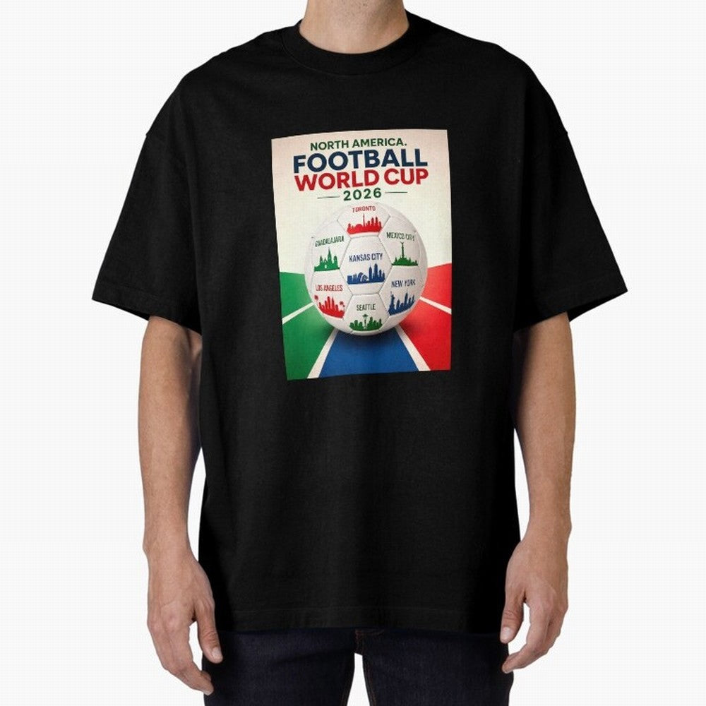 North America Football 2026 Classic T-Shirt Follow the Final Road of FIFA World Cup 2026 Spirit, Built around Argentina, France and Brazil, Mbappe, Stadium Memories, Football Loyalty, International Chants and Championship Tradition; Ideal for Fans