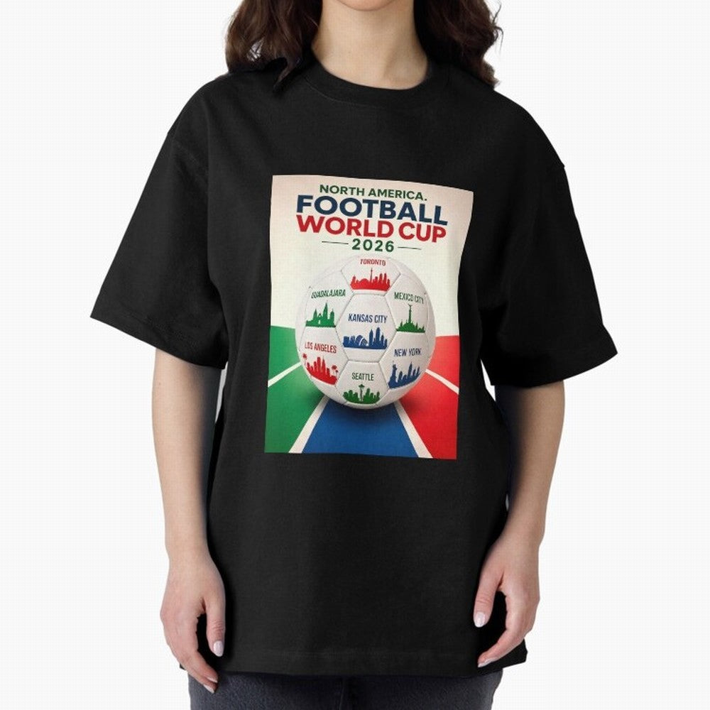 North America Football 2026 Classic T-Shirt Follow the Final Road of FIFA World Cup 2026 Spirit, Built around Argentina, France and Brazil, Mbappe, Stadium Memories, Football Loyalty, International Chants and Championship Tradition; Ideal for Fans