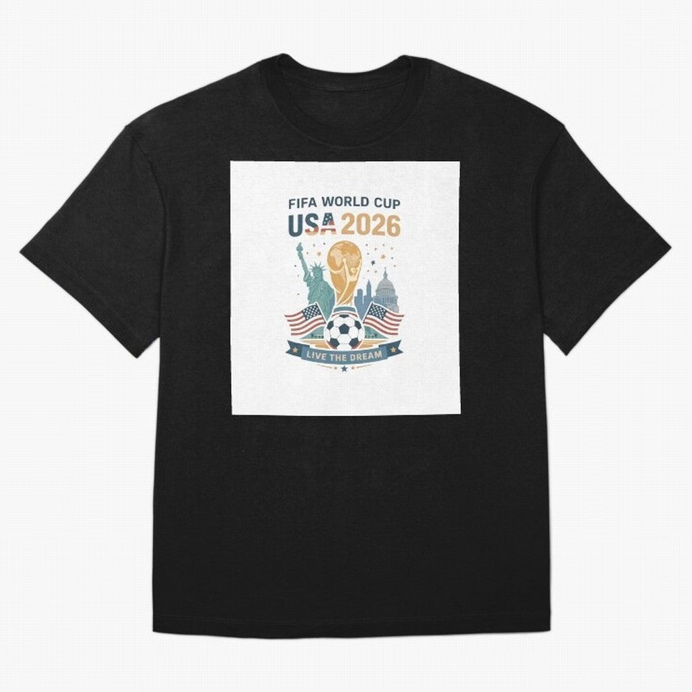 Fifa World Cup USA 2026 Classic T-Shirt Elevate Global Football Passion for FIFA World Cup 2026 USA Canada Mexico, Centered on Haaland, France and Portugal, Vintage Soccer Flavor, Modern Football Stars, National Flags and Final Night Emotion; Made