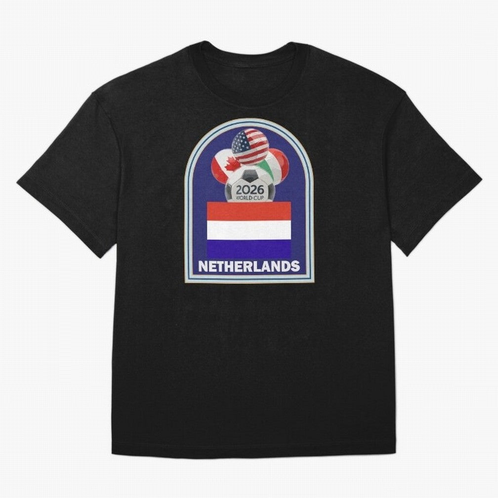 Netherlands 2026 Soccer T-shirt Classic T-Shirt Keep Football History Alive during FIFA World Cup 2026 for Fans of Messi and Argentina, France and Brazil, Bringing Champion Mindset, Group Stage Buzz, Knockout Tension and Passionate Fan Culture;