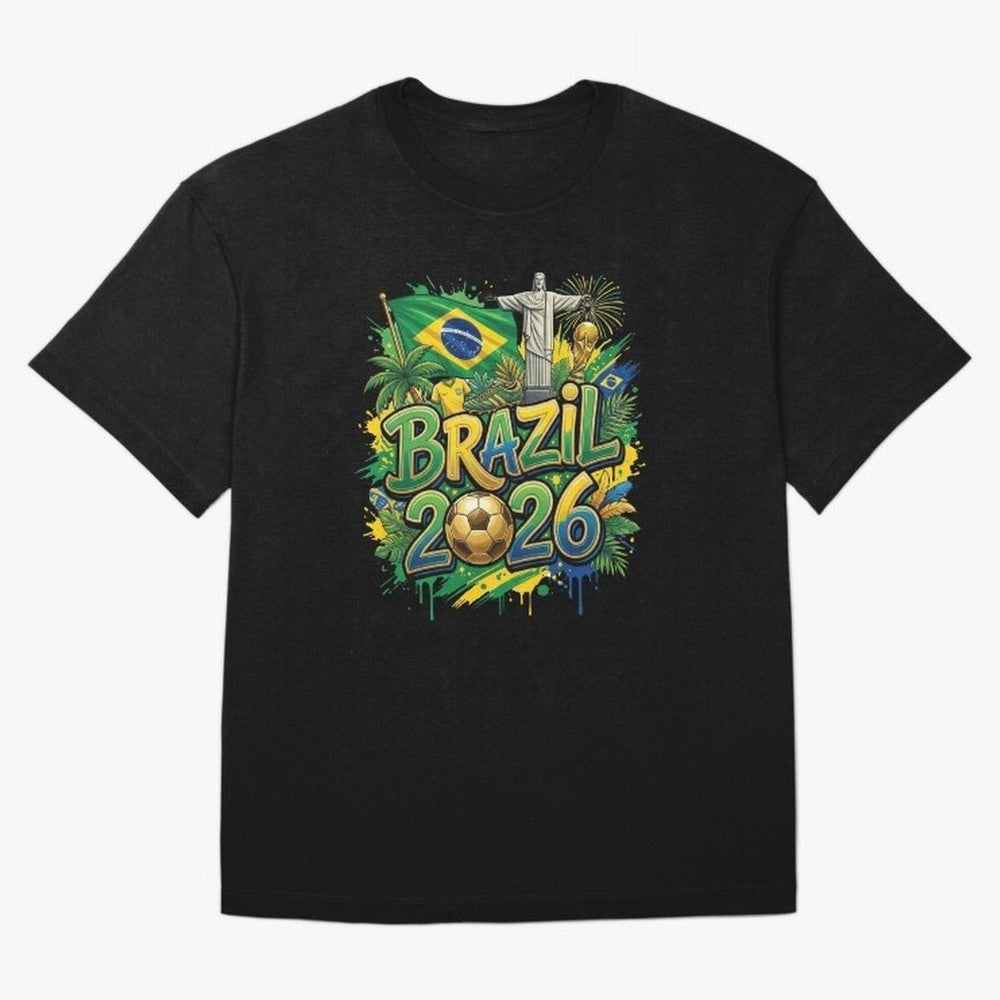 Brazil World Cup 2026 Football Legacy Classic T-Shirt Make Every Kick Count in FIFA World Cup 2026 Group Stage Made for Cristiano Ronaldo, Netherlands Energy, Global Supporter Spirit, Legendary Goals, National Colors and Tournament Celebration;