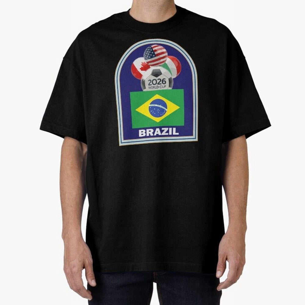 Brazil 2026 Soccer T-shirt Classic T-Shirt Celebrate the Stars of Global Football Passion for FIFA World Cup 2026, Filled with CR7 and Messi, England, France and Netherlands, Supporter Pride, Iconic Celebrations, Legendary Names and Global Match