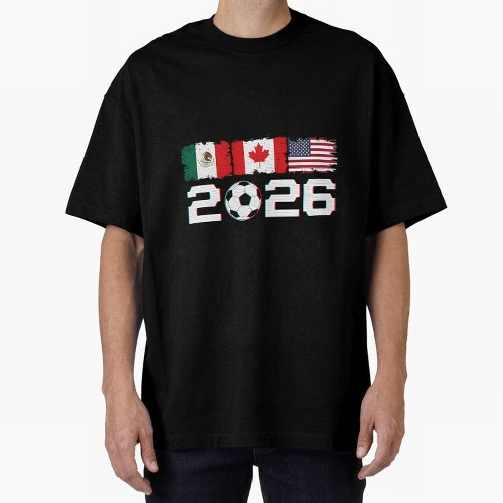 Glitched United 2026 Cup North America Emblem Part Classic T-Shirt Embrace Global Football Passion for FIFA World Cup 2026 Group Stage, Made for Haaland and Mbappe, Spain, Supporter Pride, Iconic Celebrations, Legendary Names and Global Match Day