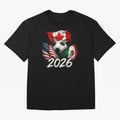 Soccer 2026 USA Canada Mexico ¨C World Football Flags Design Classic T-Shirt Embrace FIFA World Cup 2026 USA Canada Mexico Filled with Neymar, France and Portugal Energy, Vintage Soccer Flavor, Modern Football Stars, National Flags and Final Night