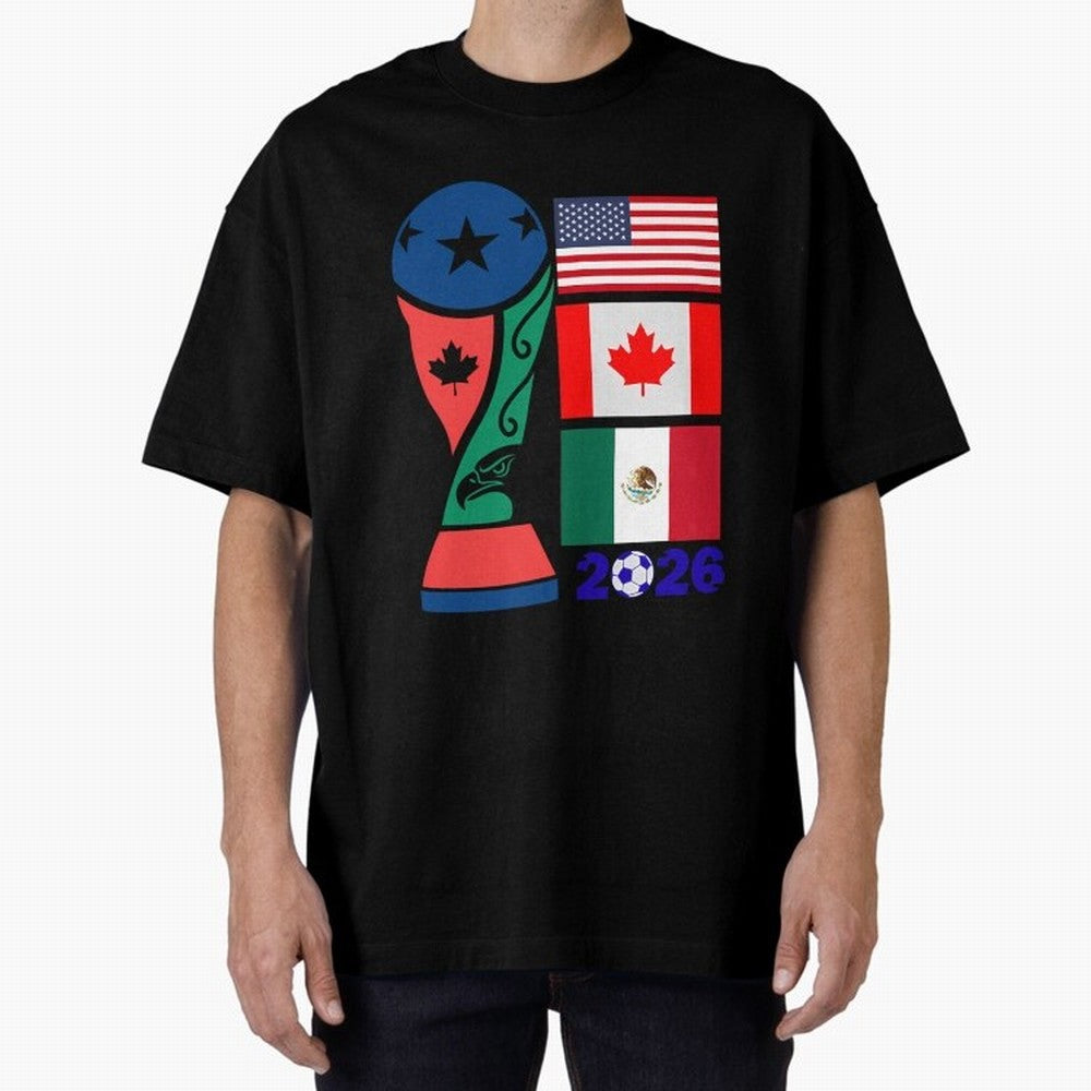 North America Football Unity 2026 Classic T-Shirt Carry the Colors and Pride of the FIFA World Cup 2026 Journey through Cristiano Ronaldo, Haaland and CR7 Highlights, France and Portugal Pride, Vintage Soccer Flavor, Modern Football Stars, National