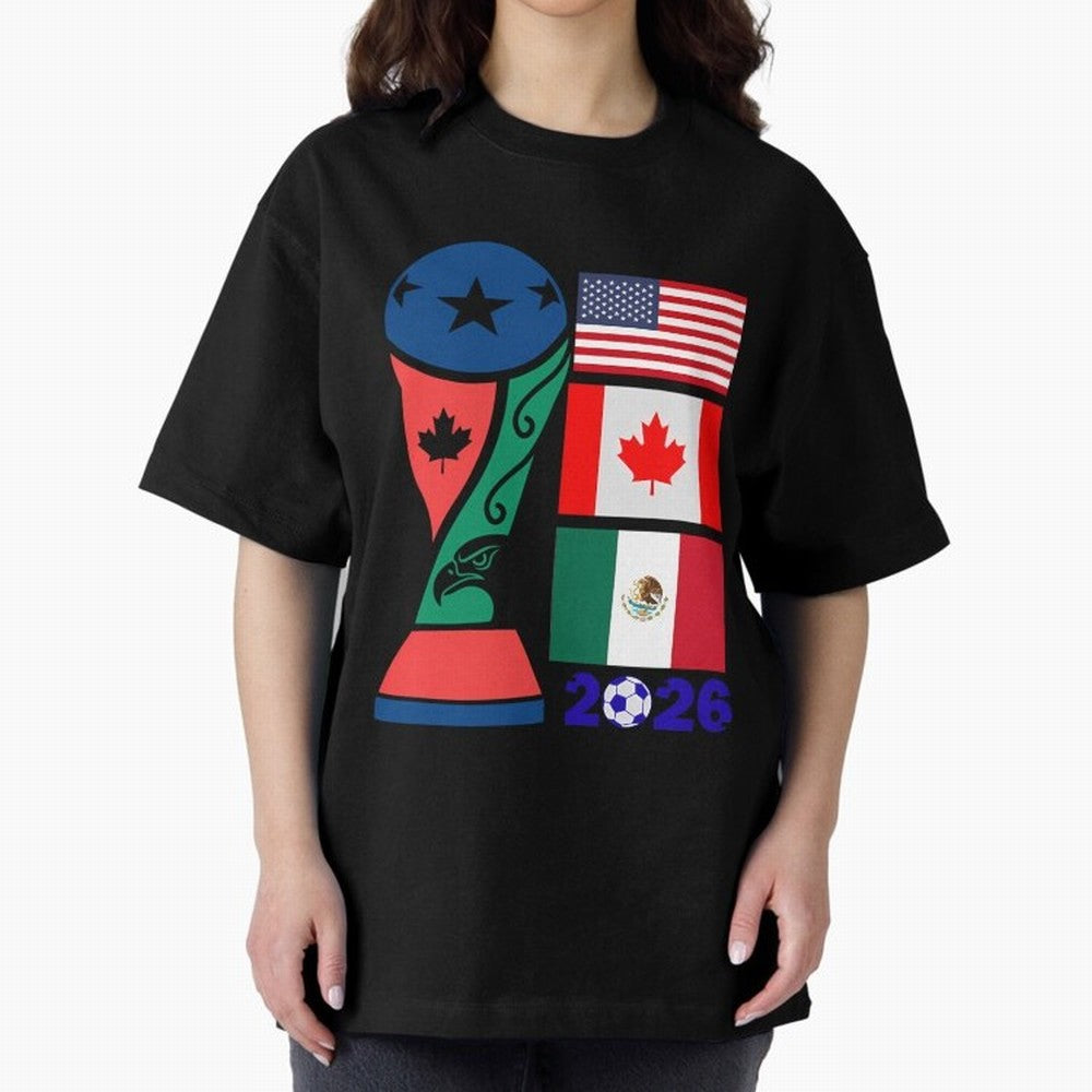 North America Football Unity 2026 Classic T-Shirt Carry the Colors and Pride of the FIFA World Cup 2026 Journey through Cristiano Ronaldo, Haaland and CR7 Highlights, France and Portugal Pride, Vintage Soccer Flavor, Modern Football Stars, National