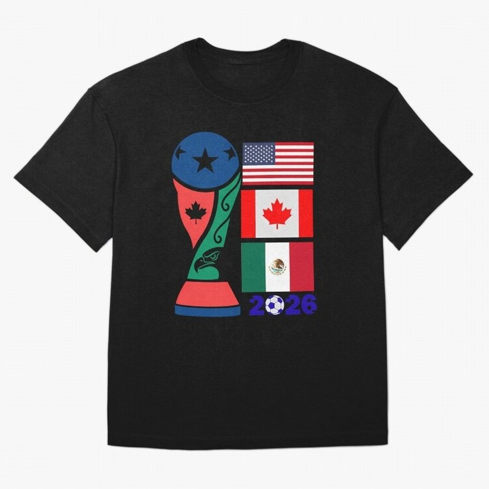 North America Football Unity 2026 Classic T-Shirt Carry the Colors and Pride of the FIFA World Cup 2026 Journey through Cristiano Ronaldo, Haaland and CR7 Highlights, France and Portugal Pride, Vintage Soccer Flavor, Modern Football Stars, National