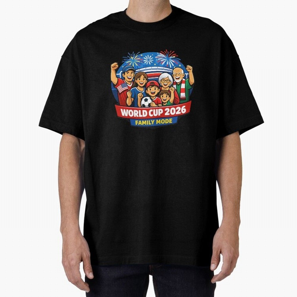 World Cup 2026 Family Mode ¨C Football Fans Celebration Design Classic T-Shirt Showcase Match Day Hype around FIFA World Cup 2026, Mbappe, England and Germany, Game Day Rituals, Football Legends, Country Pride and the Road to the Final; Ideal for