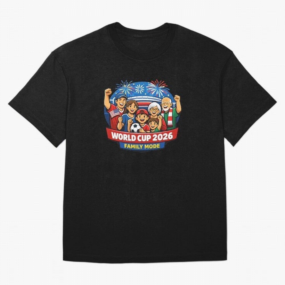 World Cup 2026 Family Mode ¨C Football Fans Celebration Design Classic T-Shirt Showcase Match Day Hype around FIFA World Cup 2026, Mbappe, England and Germany, Game Day Rituals, Football Legends, Country Pride and the Road to the Final; Ideal for