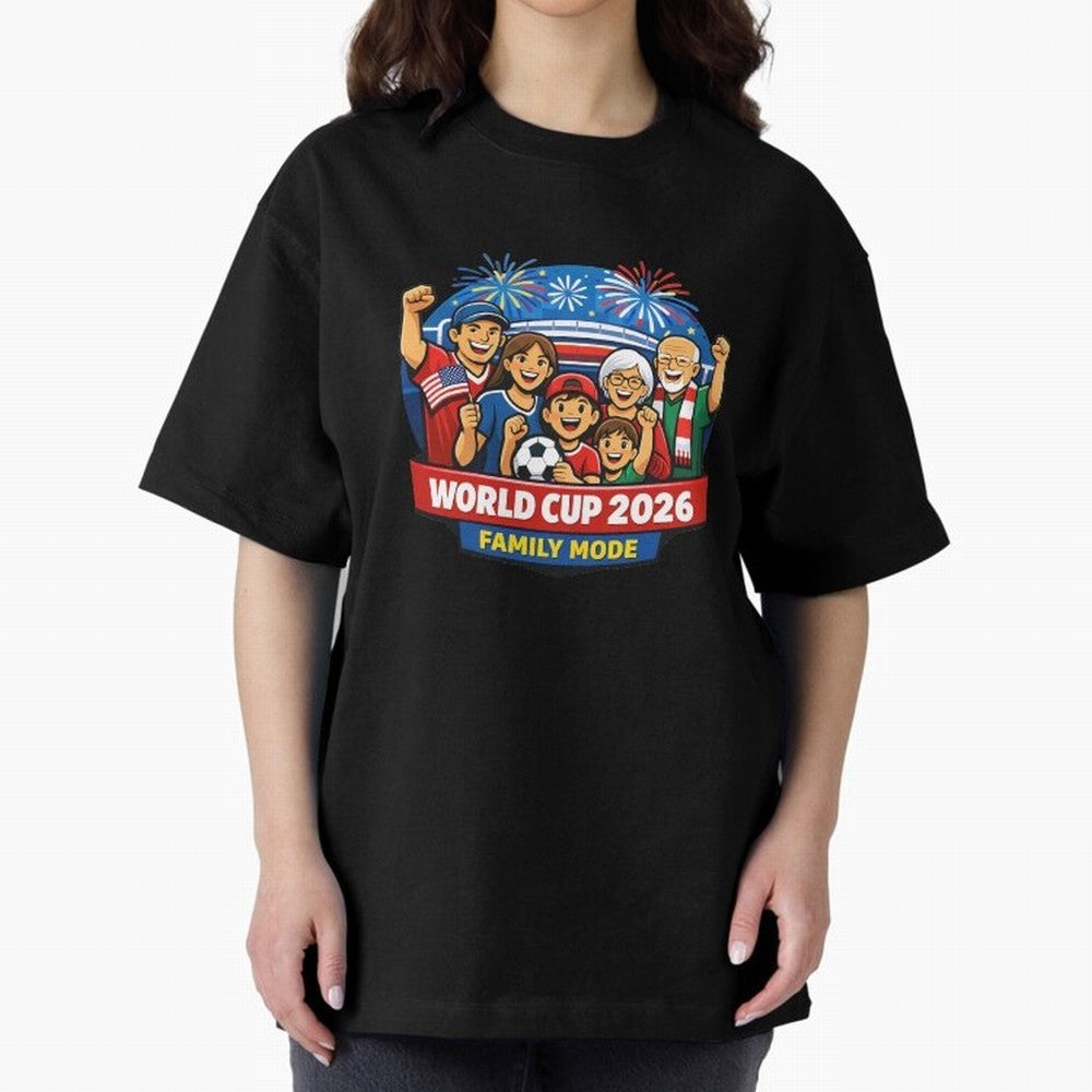 World Cup 2026 Family Mode ¨C Football Fans Celebration Design Classic T-Shirt Showcase Match Day Hype around FIFA World Cup 2026, Mbappe, England and Germany, Game Day Rituals, Football Legends, Country Pride and the Road to the Final; Ideal for