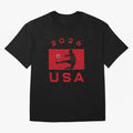 USA Soccer 2026 Player Silhouette Athletic Design Classic T-Shirt Turn Football Passion into Global Football Passion for FIFA World Cup 2026, Capturing Messi, CR7 and Mbappe, France and Portugal, Retro Football Energy, Iconic Rivalries, Trophy