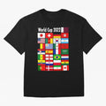 Countries Participating In The World Cup 2022 Qatar Classic T-Shirt Follow Every Goal of Global Football Passion for FIFA World Cup 2026 USA Canada Mexico, Inspired by Neymar, Haaland and Cristiano Ronaldo, England, Worldwide Fan Energy, Dramatic