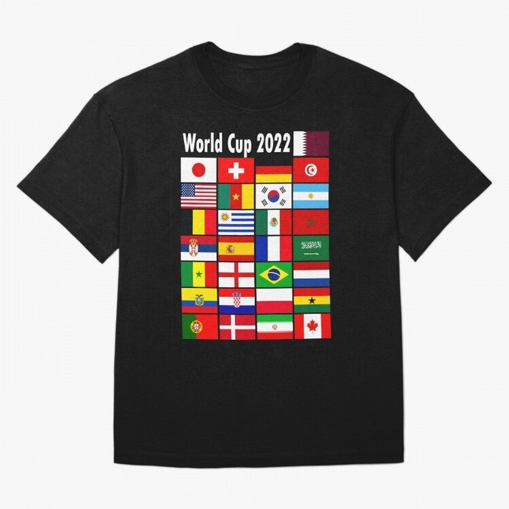 Countries Participating In The World Cup 2022 Qatar Classic T-Shirt Follow Every Goal of Global Football Passion for FIFA World Cup 2026 USA Canada Mexico, Inspired by Neymar, Haaland and Cristiano Ronaldo, England, Worldwide Fan Energy, Dramatic
