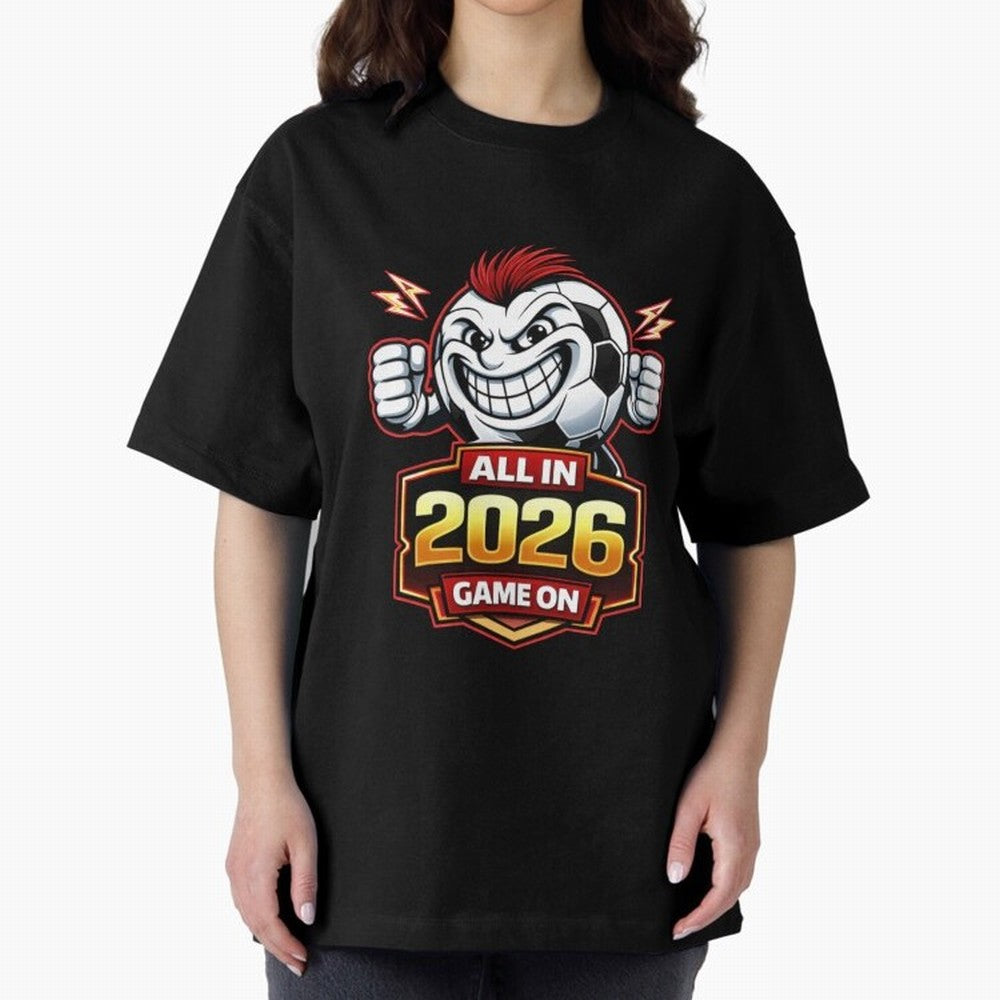 All in 2026 soccer fan design Classic T-Shirt Make Game Day About Global Football Passion for FIFA World Cup 2026, with Messi and Cristiano Ronaldo, Netherlands, Tournament Hype, Historic Matchups, Family Viewing Parties and Global Sports Pride;