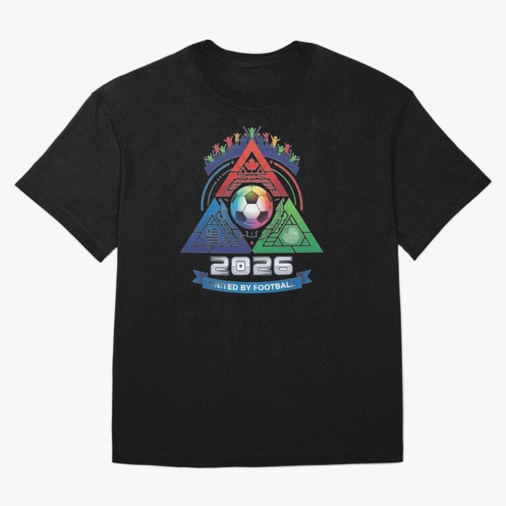 Triangular United by Football World Cup 2026 Emblem Classic T-Shirt Mark Global Football Passion for FIFA World Cup 2026, Built around Cristiano Ronaldo, Haaland and CR7, Brazil, Portugal and Argentina, Supporter Pride, Iconic Celebrations,