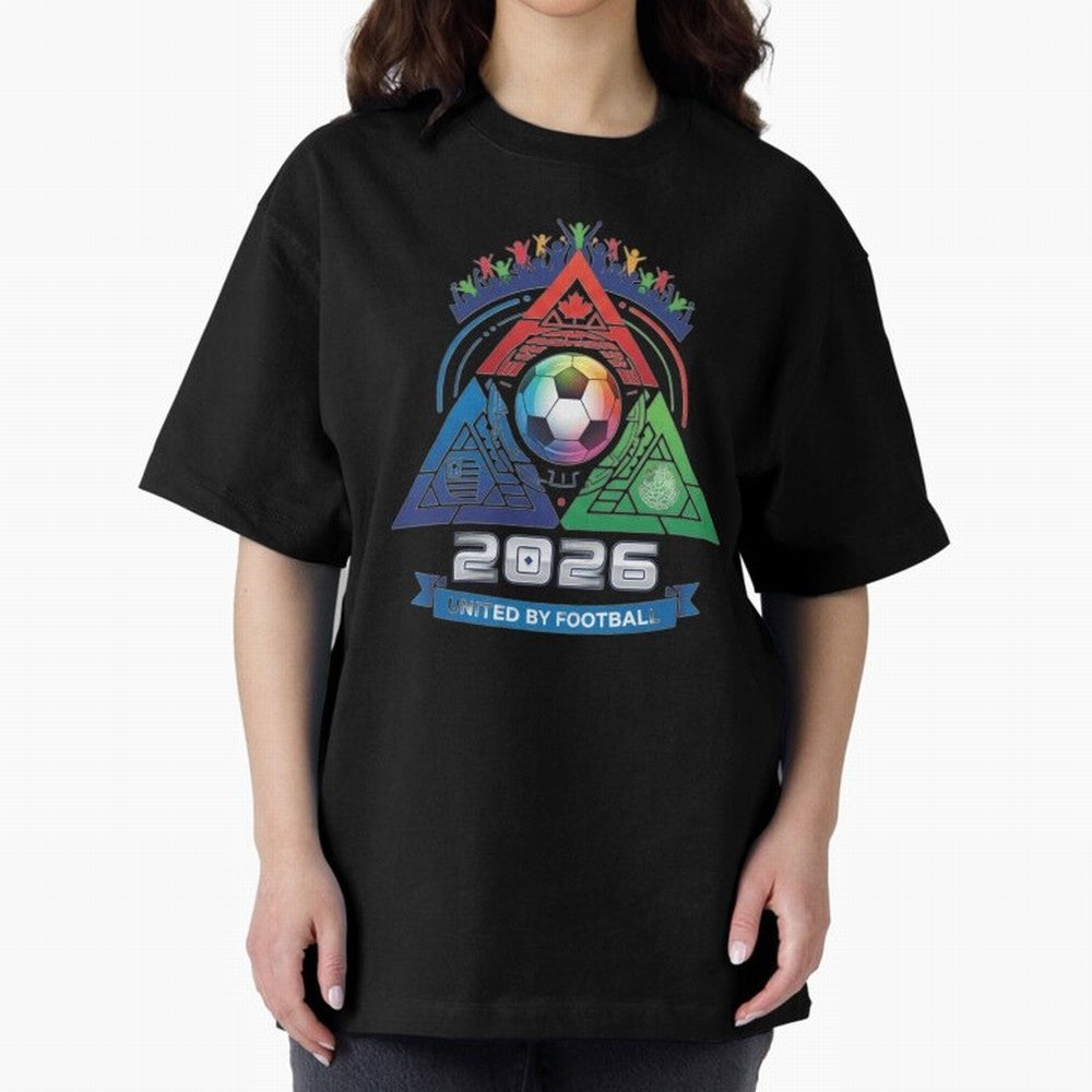 Triangular United by Football World Cup 2026 Emblem Classic T-Shirt Mark Global Football Passion for FIFA World Cup 2026, Built around Cristiano Ronaldo, Haaland and CR7, Brazil, Portugal and Argentina, Supporter Pride, Iconic Celebrations,