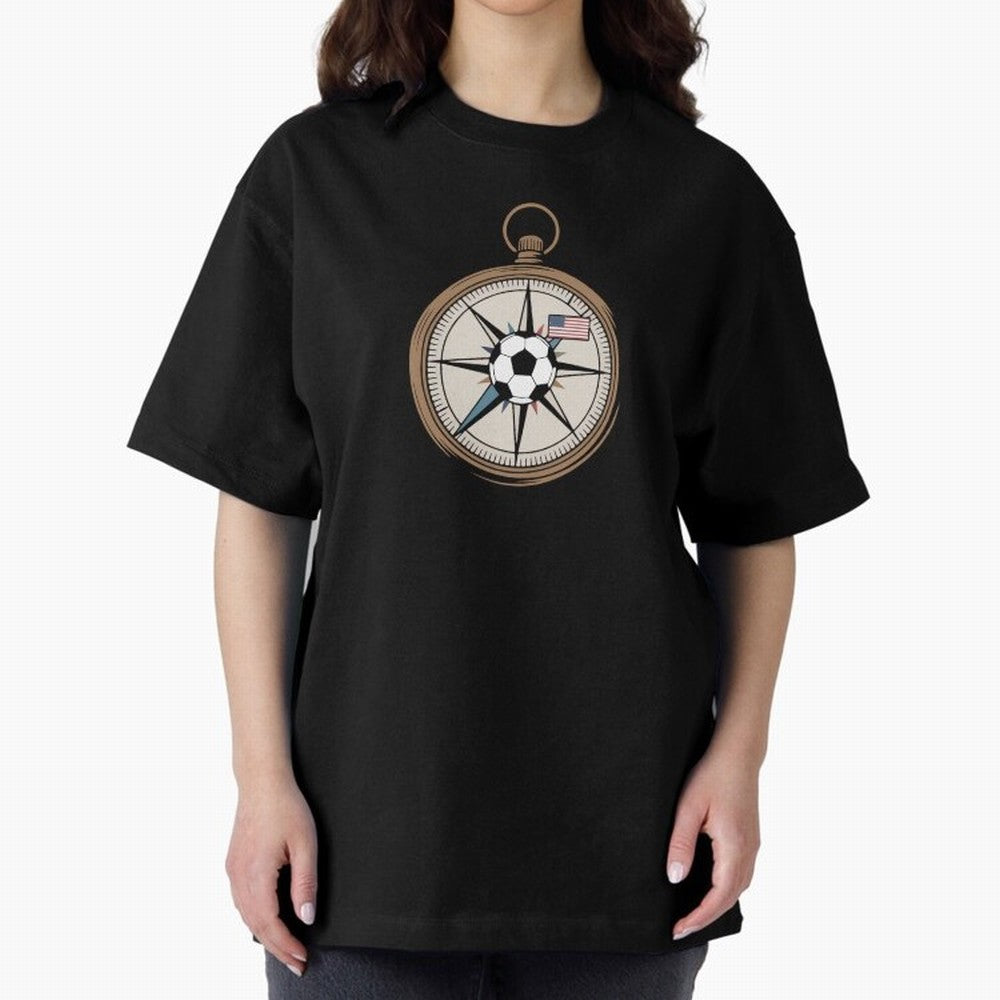 All Roads Lead to 2026 USA Compass Soccer World Cup Classic T-Shirt Feel the Trophy Chase of Global Football Passion for FIFA World Cup 2026 USA Canada Mexico, Driven by Messi, Neymar and Mbappe, France and Portugal, Goal Celebration Energy,