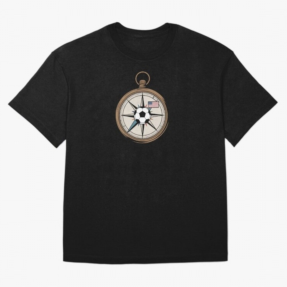 All Roads Lead to 2026 USA Compass Soccer World Cup Classic T-Shirt Feel the Trophy Chase of Global Football Passion for FIFA World Cup 2026 USA Canada Mexico, Driven by Messi, Neymar and Mbappe, France and Portugal, Goal Celebration Energy,
