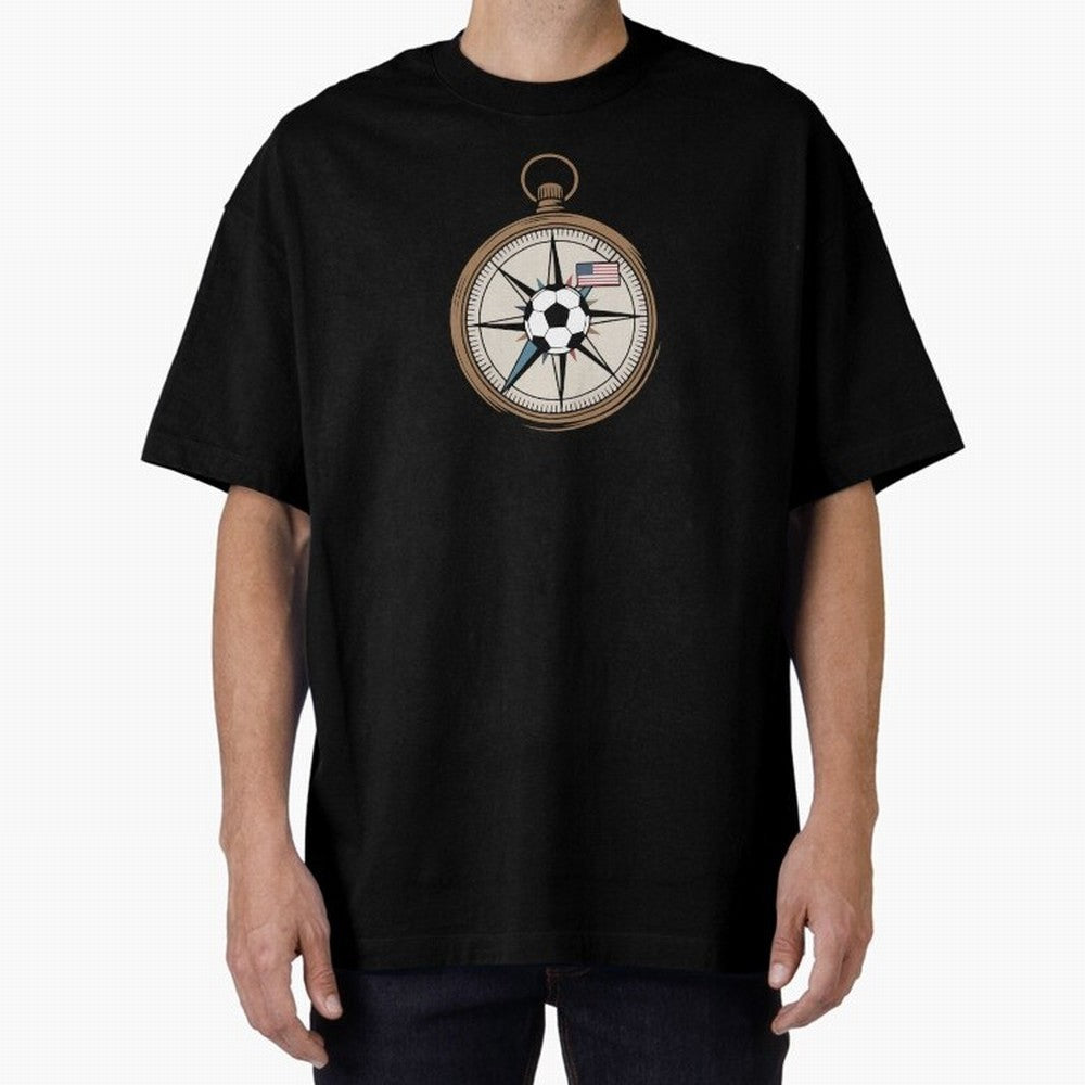 All Roads Lead to 2026 USA Compass Soccer World Cup Classic T-Shirt Feel the Trophy Chase of Global Football Passion for FIFA World Cup 2026 USA Canada Mexico, Driven by Messi, Neymar and Mbappe, France and Portugal, Goal Celebration Energy,