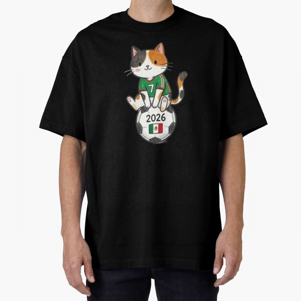 Mexico Soccer Cat #7 - 2026 World Cup Spirit Classic T-Shirt Keep the Legacy of Match Day Hype around FIFA World Cup 2026 Group Stage, Cristiano Ronaldo, France, Retro Football Energy, Iconic Rivalries, Trophy Chase Drama and Stadium Atmosphere;