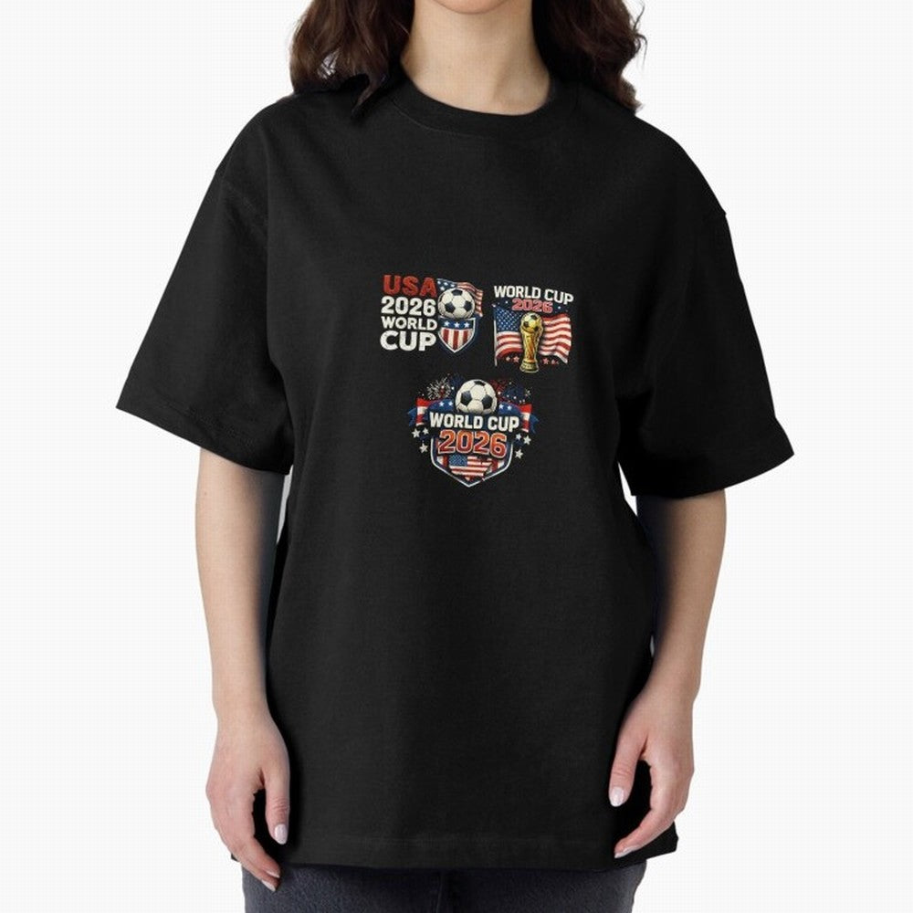 World Cup 2026 USA T-Shirt ¨C Soccer Football Fan Design | America Host Edition Classic T-Shirt Show Love for Legendary Goals in FIFA World Cup 2026 USA Canada Mexico Made for Mbappe, Brazil Energy, Stadium Chants, National Pride, Trophy Dreams and