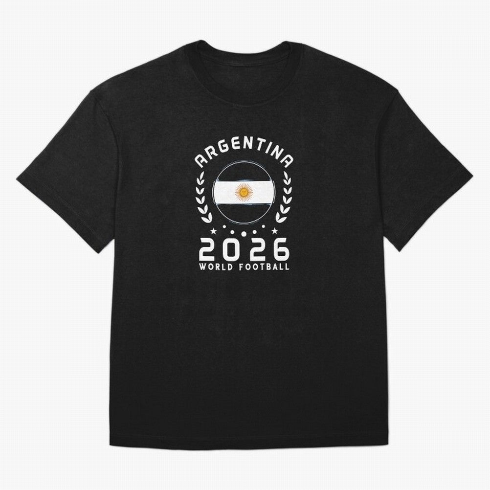 World Cup 2026 Argentina Football Fan Argentine Supporter T-Shirt_85614595 Classic T-Shirt Celebrate Global Passion for FIFA World Cup 2026 USA Canada Mexico Centered on Messi and Cristiano Ronaldo, Brazil Energy, Classic Soccer Heritage,