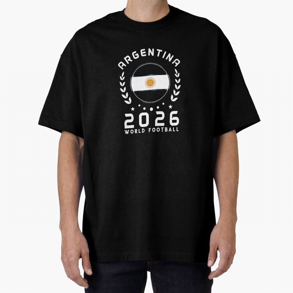 World Cup 2026 Argentina Football Fan Argentine Supporter T-Shirt_85614595 Classic T-Shirt Celebrate Global Passion for FIFA World Cup 2026 USA Canada Mexico Centered on Messi and Cristiano Ronaldo, Brazil Energy, Classic Soccer Heritage,
