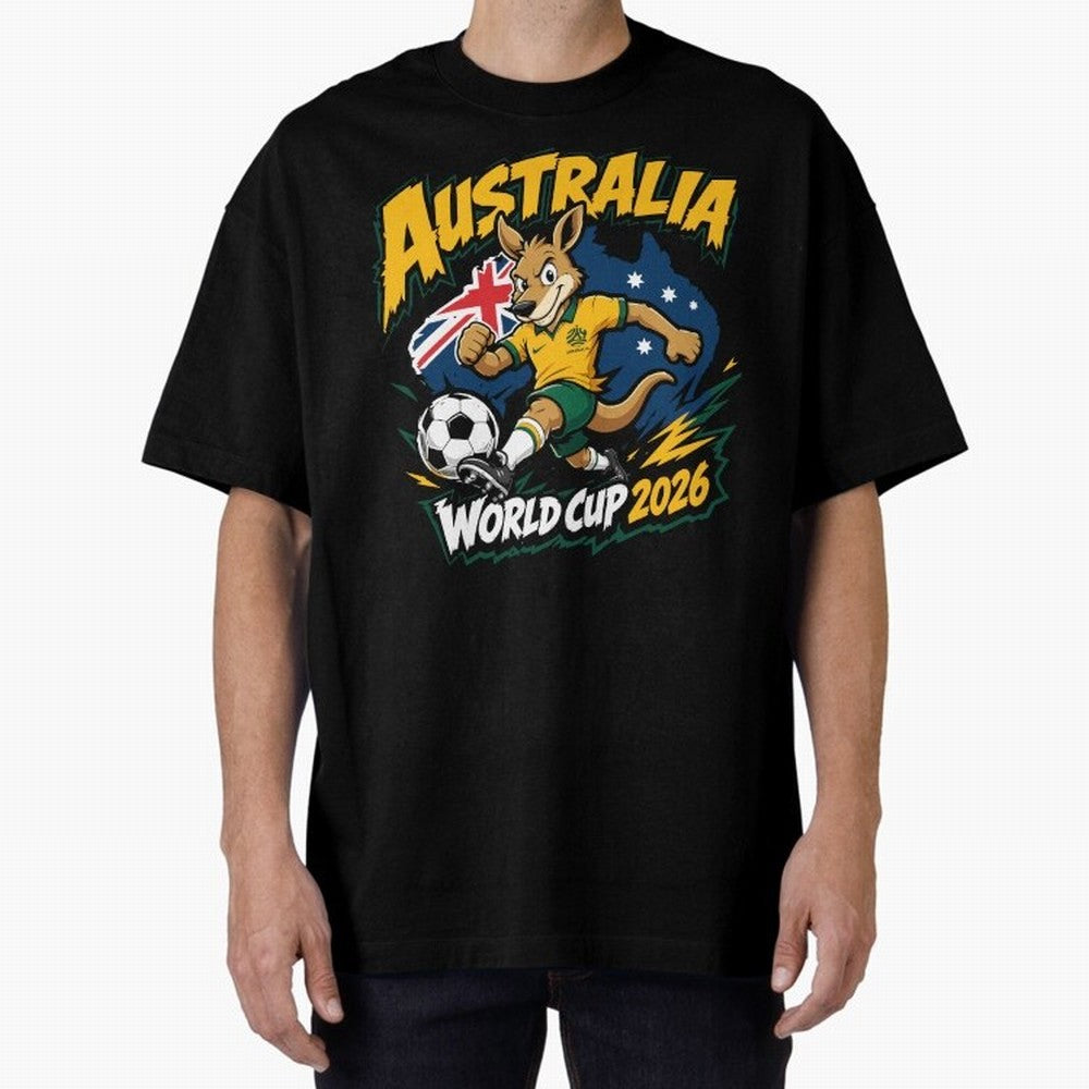 Australia World Cup 2026 Soccer Kangaroo Fan Design Classic T-Shirt Celebrate Global Passion for FIFA World Cup 2026 USA Canada Mexico Highlighting Haaland, England and Germany Energy, Soccer Culture, Superstar Moments, National Team Dreams and