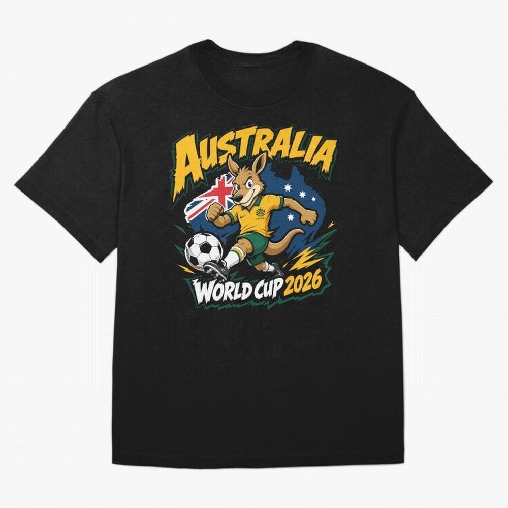 Australia World Cup 2026 Soccer Kangaroo Fan Design Classic T-Shirt Celebrate Global Passion for FIFA World Cup 2026 USA Canada Mexico Highlighting Haaland, England and Germany Energy, Soccer Culture, Superstar Moments, National Team Dreams and