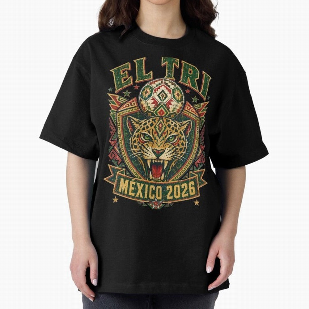 El Tri M¨¦xico 2026 World Cup Soccer T-Shirt Classic T-Shirt Remember Global Football Passion for FIFA World Cup 2026 USA Canada Mexico, Driven by Mbappe and Neymar, Spain, Vintage Soccer Flavor, Modern Football Stars, National Flags and Final