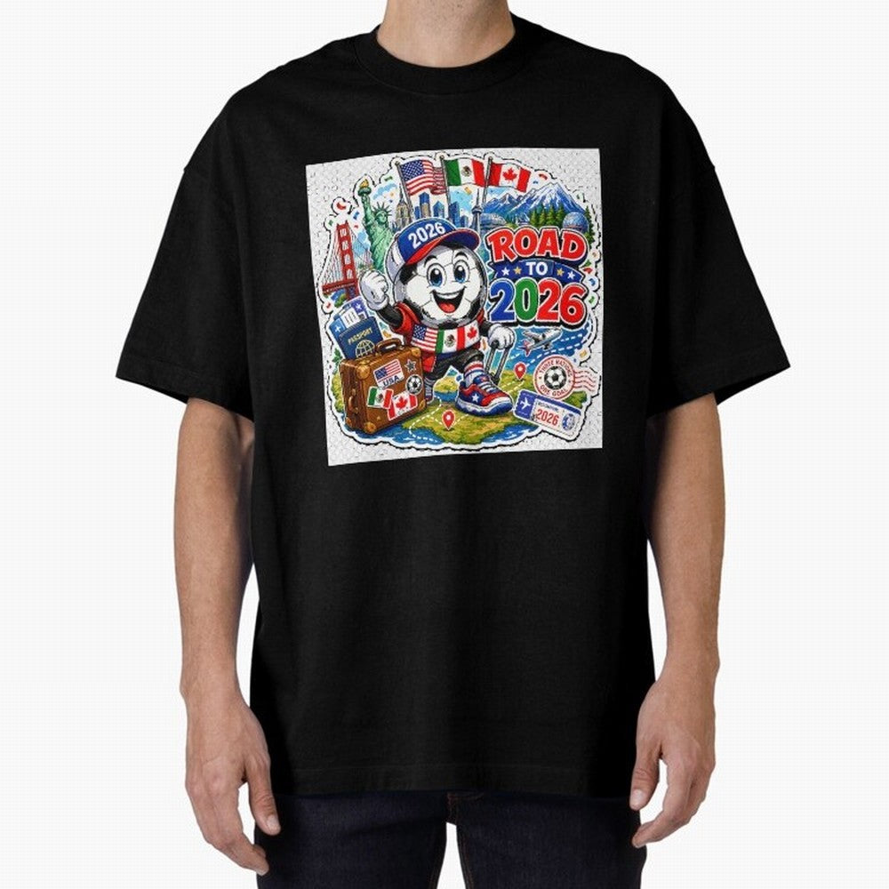 Road to 2026 Football Travel Classic T-Shirt Represent the Passion of the FIFA World Cup 2026 Group Stage Journey through Haaland and Mbappe Highlights, England and Germany Pride, Champion Mindset, Group Stage Buzz, Knockout Tension and Passionate